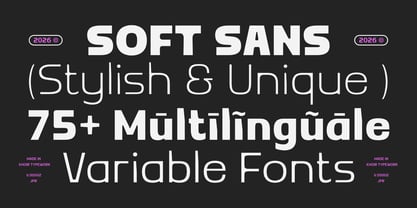 Mizun Typeface Font Poster 2
