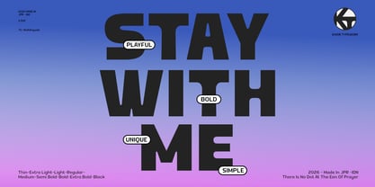 Mizun Typeface Font Poster 8