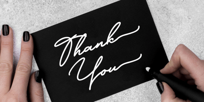 Libertian Signature Font Poster 11