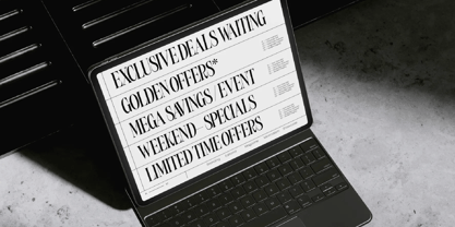 Bargckiss Font Poster 9