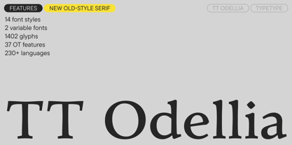 TT Odellia Font Poster 1