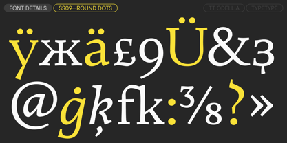 TT Odellia Font Poster 15