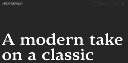 TT Odellia Font Poster 3