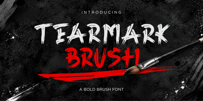 Tearmark Brush Font Poster 1