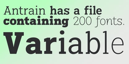 Antrain Font Poster 8