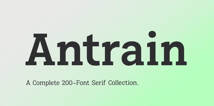 Antrain Font Poster 1