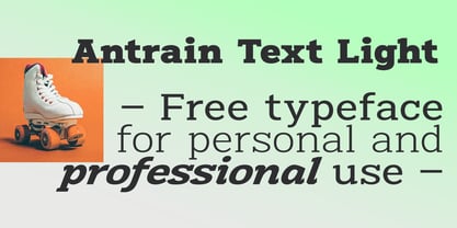 Antrain Font Poster 6