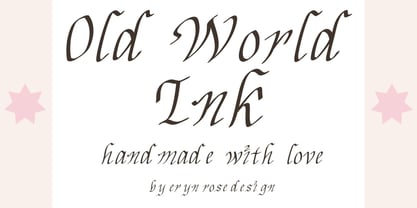 Old World ink Font Poster 3