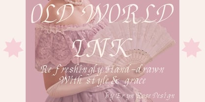 Old World ink Font Poster 1