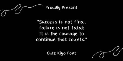 Cute Kiyo Font Poster 4