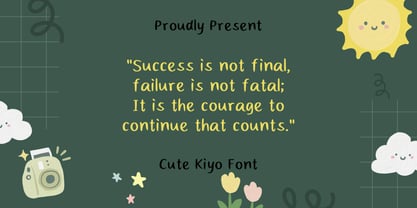 Cute Kiyo Font Poster 3