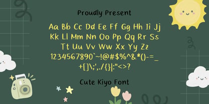 Cute Kiyo Font Poster 2