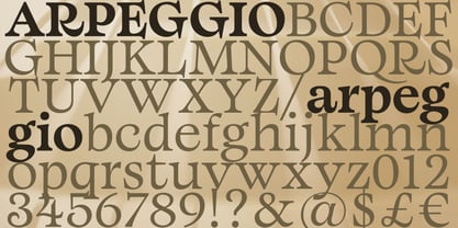 Arpeggio Font Poster 4