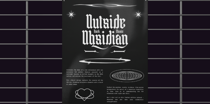 Bellerick Font Poster 6