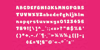 Goofy Thick Font Poster 9