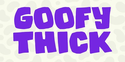 Goofy Thick Font Poster 1