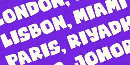Goofy Thick Font Poster 2