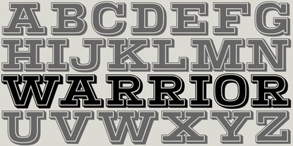 Warrior Font Poster 2