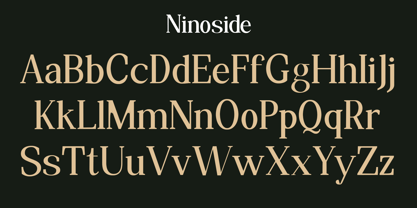 Ninoside Font Poster 13
