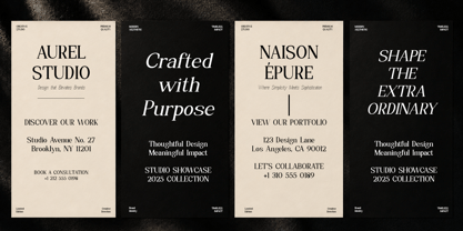 Ninoside Font Poster 4