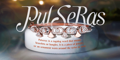 Pulseras Font Poster 3