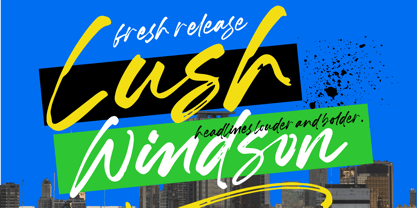 Lush Windson Font Poster 1
