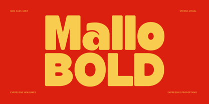 Mallo Bold Font Poster 1