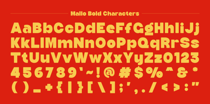 Mallo Bold Font Poster 9
