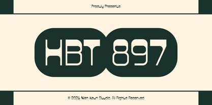 HBT 897 Font Poster 1