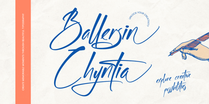 Ballersin Chyntia Font Poster 1