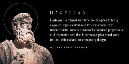 Hasfejan Font Poster 2