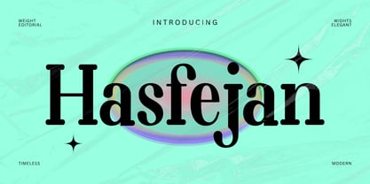 Hasfejan Font Poster 1