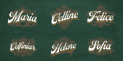 Gold Chamber Font Poster 2
