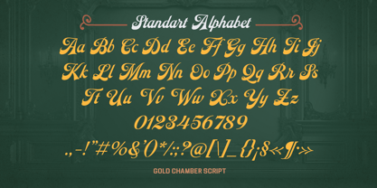 Gold Chamber Font Poster 9
