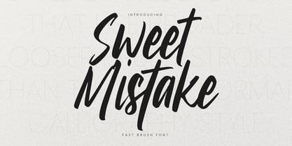 Sweet Mistake Font Poster 1