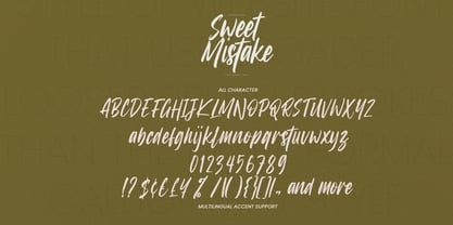 Sweet Mistake Font Poster 7