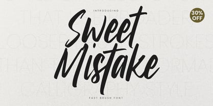 Sweet Mistake Font Poster 2