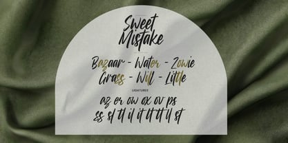 Sweet Mistake Font Poster 8