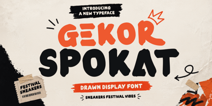 Gekor Spokat Font Poster 1