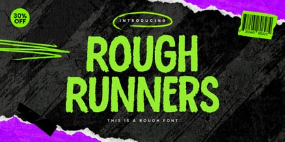 Rough Runners Font Poster 2