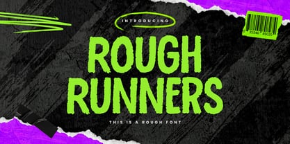 Rough Runners Font Poster 1