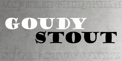 Goudy Stout CT Font Poster 2