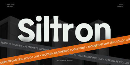 Siltron Font Poster 1