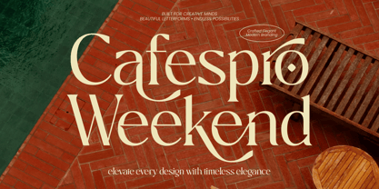 Cafespro Weekend Font Poster 1