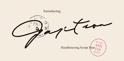 Garitson Font Poster 1