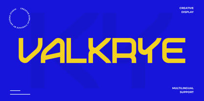 Valkrye Font Poster 1