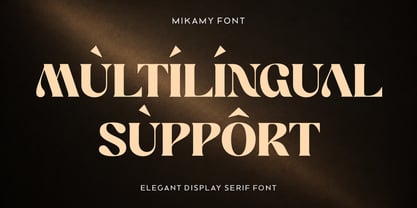 Mikamy Font Poster 10