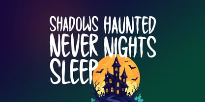 Dread Ghost Font Poster 3