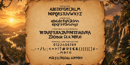 Tumble Trail Font Poster 11