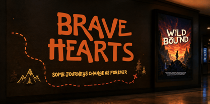 Tumble Trail Font Poster 2